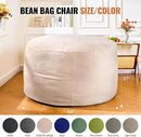4FT Bean Bag Chair: Bean Bag with Velvet Cover, Fluffy and Comfy Bean Bag Chairs for Adults and Kids, Bean Bag Sofa Filled with High-Density Sponge for Gaming (Yellowish Beige) by CozyNest Decor
