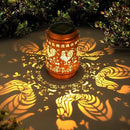 Solar Lanterns Outdoor Garden Decor,Chicken Gifts for Women, Mom, Grandma, Birthday, Thanksgiving, Decorative Waterproof Hanging Metal LED Light for Yard, Patio, Lawn, Landscape, Backyard (Rooster) by GreenHaven Gardens