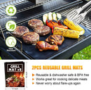 BBQ Grill Accessories Set, 38Pcs Stainless Steel Grill Tools Grilling Accessories with Aluminum Case, Thermometer, Grill Mats for Camping/Backyard Barbecue, Grill Set for Men Women by GreenHaven Gardens