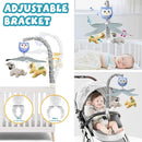 Baby Crib Mobile with Music and Lights for Boys Musical Mobile Animals for Crib Bassinet Girls Toys Hanging Portable Safari Nursery Decor Blue by TinyTreasures Baby Boutique