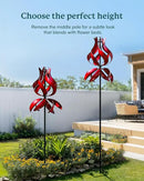 Yard Garden Wind Spinners - Large Outdoor Metal Wind Spinners with Stake, Yard Art Lawn Garden Decor (19" W x 87" H) by CozyNest Decor