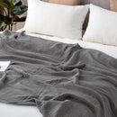 EMME Cotton Blanket Muslin Throw Blanket for Couch Breathable Gauze Blanket All Season Soft and Lightweight Muslin Blankets for Adults (Grey, 50"x70") by CozyNest Decor