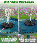 SZMP Solar Water Fountain Upgraded 100% Glass Panel, 3.5W Solar Powered Fountains Built-in 2000 Battery with 7 Nozzle & 4 Fixer, Solar Fountain Pump for Bird Baths, Pond, Outdoor (White) by GreenHaven Gardens