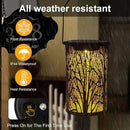 Solar Lanterns for Outdoor Waterproof, Hanging Solar Lights Gifts for Women Mom, Tree Lantern Hanging/Standing for Patio, Lawn, Tabletop, Garden Decorative LED Lantern Black Tree by GreenHaven Gardens