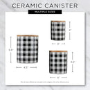 DII Kitchen Ceramics Collection, Canister Set, Mixed Print, Nautical Blue, 3 Piece by CozyNest Decor