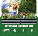 Land Guard Galvanized Raised Garden Bed with Legs, 96×24×32in Raised Garden Beds Outdoor with Drainage Holes, Planter Boxes Outdoor for Backyard, Patio, Balcony, 800lb Capacity, Gray by CozyNest Decor