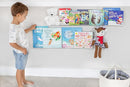 Rebecca Luxurious Acrylic Floating Shelves for Wall - 2 Pack of 36" x 2" x 4" - 5mm Thick Clear Book Shelf for Bathroom, Bedroom, Nursery, Kids Room with Easy Installation Hardware – Cute Bookshelf by TinyTreasures Baby Boutique