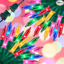 100LIGHTS Multi Extra-Bright with End Connectors Christmas Decorative Lights 5.98m UL Certified Mini String Light Set Waterproof for Home Garden Holiday Christmas Tree Party Patio Wedding by CozyNest Decor