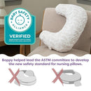 Boppy Nursing Pillow - Ergonomic Bottle & Breastfeeding Pillow with High, Firm, Large Area, Water-Repellent Cushion with Washable Cover; Baby Safety Alliance Verified - Oatmeal Boucle by TinyTreasures Baby Boutique