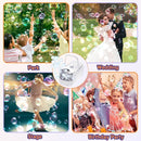 Bubble Machine, Automatic 18000+ Per Minute Big Bubbles Blower Maker for Kids Toddlers with 2 Speeds,6 Wands,Operated by Plugin or Batteries for Outdoor/Indoor Birthday Parties,Wedding (White) by TinyTreasures Baby Boutique
