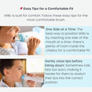 Willo Fully Automatic Kids U-Shaped Electric Toothbrush - 2 Brushing Timers, Deep-Cleans, Consistent Results, Eliminates Brushing Mistakes - Berry Splash (Medium - Kids Ages 8-11 Years) by TinyTreasures Baby Boutique