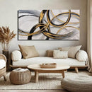 SOUGUAN Black Art Modern Art Picture for Bedroom Gray Abstract Oil Painting Home Decorations for Living Room Dining Room Office 24"x48" by CozyNest Decor
