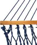 Original Pawleys Island Large Navy DURACORD Rope Hammock with Extension Chains & Tree Hooks, Handcrafted in The USA, 450 LB Weight Capacity, 13 ft. x 55 in. by GreenHaven Gardens