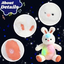 Cuteoy Musical Plush Bunny Stuffed Animal Glowing LED Light-up Nightlight Toys Singing Lullabies Birthday Christmas Plushies Rabbit Gifts for Kids Boys Girls,13" by TinyTreasures Baby Boutique