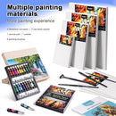 koseibal Acrylic Art Set with 18 Acrylic Paints, 8 Brushes, 4 Stretched Canvas, 1Wooden Easel, Etc, Premium Painting Supplies Kit for Students, Artists Kids, Adults, and Beginner. by TinyTreasures Baby Boutique