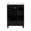 Transitional Style Bathroom Vanity Cabinet With Ceramic Sink by HouseOfZazla