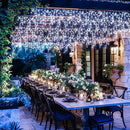 JMEXSUSS 400 LED White Icicle Lights for Outside, 38.8ft Connectable Icicle Christmas Lights Outdoor Indoor Plug in, Connectable String Light for House Patio Party Room Holiday Wedding Decorations by GreenHaven Gardens