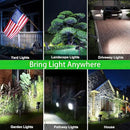 JSOT Outdoor Spotlights - Solar Spot Light Solar Lights Outdoor Waterproof Landscape Spotlights Decoration for Outside Garden Yard Driveway Tree (Cool White, 2 Pack) by GreenHaven Gardens