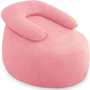 HABUTWAY Bean Bag Chair with U-Shaped Pillow for Adult and Kids Big BeanBag Chair with Filling Ultra Soft Teddy Fleece Couch Chair with Washable Cover for Living Room Bedroom, Light Pink & Light Pink by CozyNest Decor