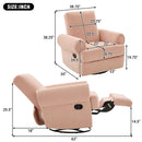 Manual Swivel Recliner Rocker Chair With Adjustable Backrest by HouseOfZazla