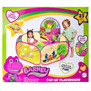 Barney Pop Up Playground, Ball Pit with 25 Play Balls and Basketball Hoop, Toddlers 2+ by TinyTreasures Baby Boutique
