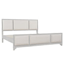 King Size Bed Frame with Upholstered Headboard