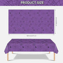2 Pcs Halloween Tablecloth - Plastic Halloweens Spider Webs Table Cloth, Purple Disposable Rectangle Spiderweb Table Cover for Halloween Party Decorations Supplies Favors Tables Decor, 108 x 54 Inch by CozyNest Decor