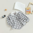 Douhoow Toddler Baby Plaid Jacket Baby Boy GIrl Flannel Hoodies Zip Up Hooded Fall Winter Outerwear Coat by TinyTreasures Baby Boutique