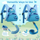 Dr.meter 3 in 1 Toddler Harness Leash + 8.2ft Anti Lost Wrist Link, Cute Dinosaur Kids Safety Harness with Key Lock, Child Walking Harness Assistant Strap for Outdoor Activity Travel by TinyTreasures Baby Boutique