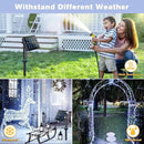 JMEXSUSS 4 Pack 100 LED Solar String Lights for Outside, 33ft White Solar Fairy Lights Outdoor Waterproof, 8 Modes Solar Christmas Lights for Garden Yard Tree Wedding Decorations by GreenHaven Gardens
