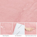 Baby Play Mat for Floor,1.3" Thick Elasti-Foam 50"×74" Playpen Mat for Tummy Time,Water Repellent Soft Coral Velvet for Toddler,Infant,Kids,Non-Slip Backing Safe for Crawling(Pink) by TinyTreasures Baby Boutique