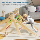 BlueWood 2024 8-in-1 Pikler Triangle Climbing Set Toddler Toys Indoor Baby Jungle Gym Climber Playground for Kids - Rainbow by TinyTreasures Baby Boutique