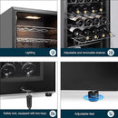 24 Bottles Wine Cooler Refrigerator, Small Wine Fridge Mini Wine Fridge Countertop with Glass Door Wine Cellars for Red Wine, Champagne, Dry White Wine, Sparkling Wines by CozyNest Decor