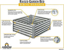 Arrow Sheds GrowIT Galvanized Steel Raised Flower and Plant Bed for The Garden or Greenhouse, 36" x 36" x 17" by GreenHaven Gardens