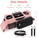 Accmor Universal Stroller Organizer with Insulated Cup Holder Detachable Phone Bag and Shoulder Strap,Stroller Bag Caddy Organizer Fits for Uppababy, Baby Jogger, Britax Strollers by TinyTreasures Baby Boutique
