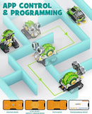 5in1 STEM AI Robot Toys Building Set, 478Pcs APP & Remote Control Engineering Erector Blocks for Kids Age 6-8, Coding Interactive Educational Christmas Birthday Gift for 10-12 Year Boys & Girls by TinyTreasures Baby Boutique