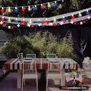 4th of July Decorations Lights Outdoor, 25Ft Red White and Blue Lights with 25 G40 Light Bulbs, Plug in G40 Patriotic Light for Indoor Independence Day Party Memorial Day-White by GreenHaven Gardens