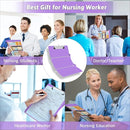 Nursing Clipboard Foldable Clipboard Medical: Nurse Edition Cheat Sheets Aluminum 3 Layers Foldable Clipboards Nursing Pocket Size Profile Clip Nurse Clipboards Notepad for Nurses Students and Doctors by TinyTreasures Baby Boutique