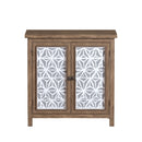 Storage Cabinet, Organizer - Brown Antique White by HouseOfZazla