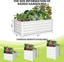 Large Outdoor Planter Boxes Kit Set of 2,6x3x1.5ft Galvanized Raised Bed Planter with Open-Ended Base Design, Elevated for Outdoor Plants, Durable Raised Bed for Gardening,Green by CozyNest Decor