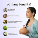 Unwind Aromatherapy Essential Oil Blend - Calming Essential Oils for Diffusers for Home Travel and Baths with Invigorating Pure Bergamot Patchouli and Citrus Essential Oils for Stress Support by CozyNest Decor