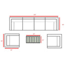Stylish Sofa Seating Group With Cushions Perfect For Outdoor Gatherings by HouseOfZazla