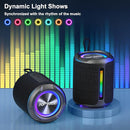 PoP voice Portable Wireless Bluetooth Speaker,40W(50W) Peak Stereo Sound Shower Speaker,IPX7 Waterproof Speaker with Deep Bass,RGB Light,Preset EQ,TWS,for Home/Camping/Gifts, BT5.3 Speaker,Up to 24H by TinyTreasures Baby Boutique