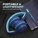 AILIHEN C8 Headphones Wired, On-Ear Headphones with Microphone and Volume Control, Corded 3.5mm Headset for Boys Girl School Smartphones Chromebook Laptop Computer Tablets Airplane Travel (Indigo) by TinyTreasures Baby Boutique