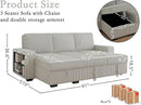 91-inch Reversible Sectional Sleeper by CozyNest Decor
