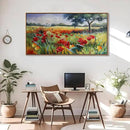 Green Tree Wall Art - Large Canvas for Living Room & Bedroom - Framed 24x48 by CozyNest Decor