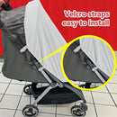Sun Shade for Strollers, UV Sun and Sleep Shade Universal Fit for Baby Strollers, Blackout Stroller Cover, Breathable and Stops 99% of The Sun's Rays (UPF50+) by TinyTreasures Baby Boutique