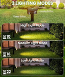 Large Panel Solar Spot Lights Outdoor 4 Pack, [58 LED/3500K/3 Modes] Solar Pathway Lights Waterproof IP67, Auto On/Off, 2-in-1 Wall Light Outdoor Light for Tree Yard Garden Pathway by GreenHaven Gardens