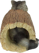 Design Toscano Bandit the Raccoon Indoor/Outdoor Garden Animal Statue, 10 Inch Long, Cast Stone Resin, Full Color Finish by GreenHaven Gardens