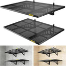 2-Pack 2x3ft Adjustable Garage Wall Shelving 560lbs Load Capacity Heavy Duty Wall Mounted Storage Shelf Metal Floating Shelves for Garage(Black) by GreenHaven Gardens